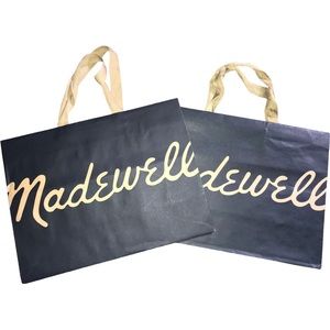 2 Madewell Shopping Paper Bags